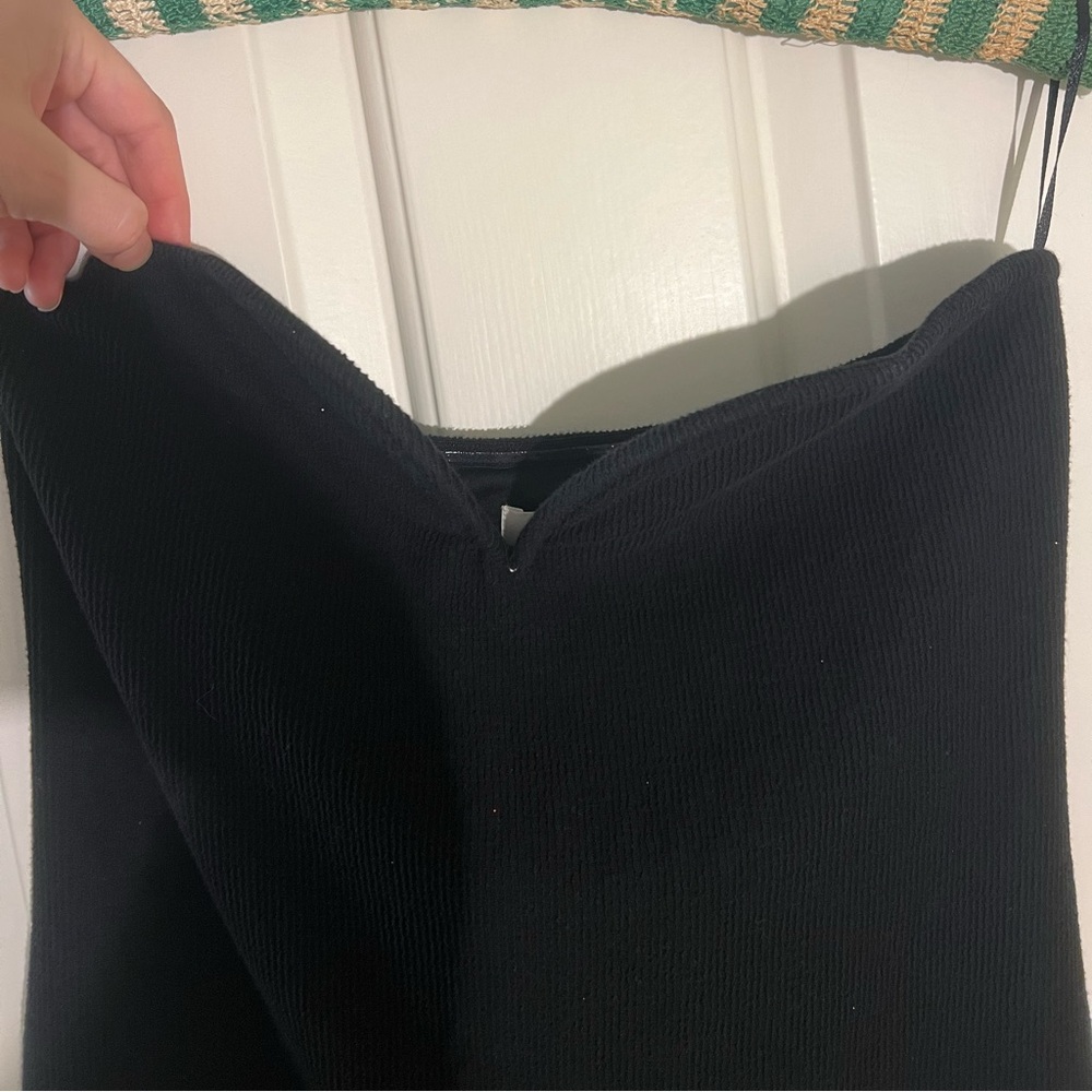 H&M black strapless mini dress. Size M.